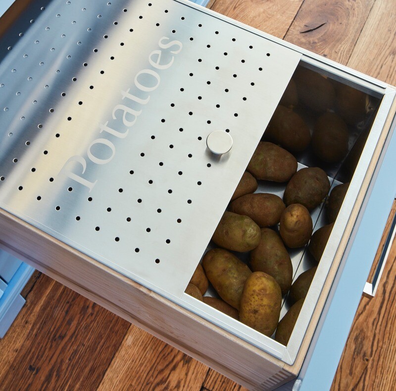 Stainless Steel Produce Drawer Inserts