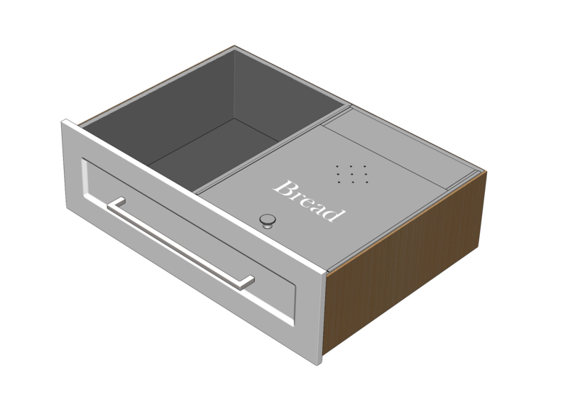 Combination Stainless Drawer Liner & Bread Inserts Combination Stainless Drawer Liner & Bread Inserts