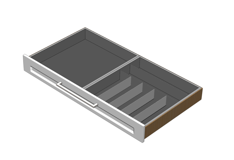 Combination Stainless Drawer Liner & Cutlery Inserts Combination Stainless Drawer Liner & Cutlery Inserts