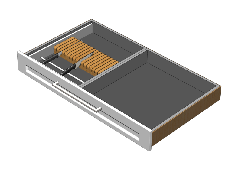 Combination Stainless Knife & Drawer Line Inserts Combination Stainless Knife & Drawer Line Inserts