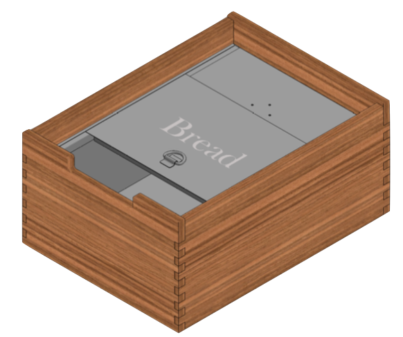Stainless Bread Drawer Insert (No Flange) Stainless Bread Drawer Insert (No Flange)