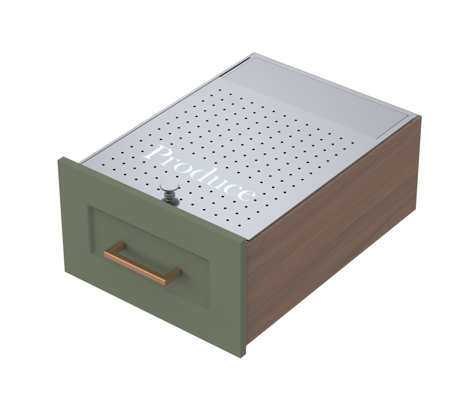 Stainless Steel Produce Drawer Insert