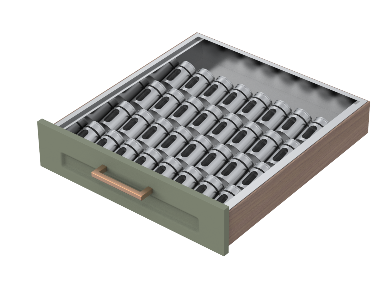 Stainless Steel Spice Drawer Insert