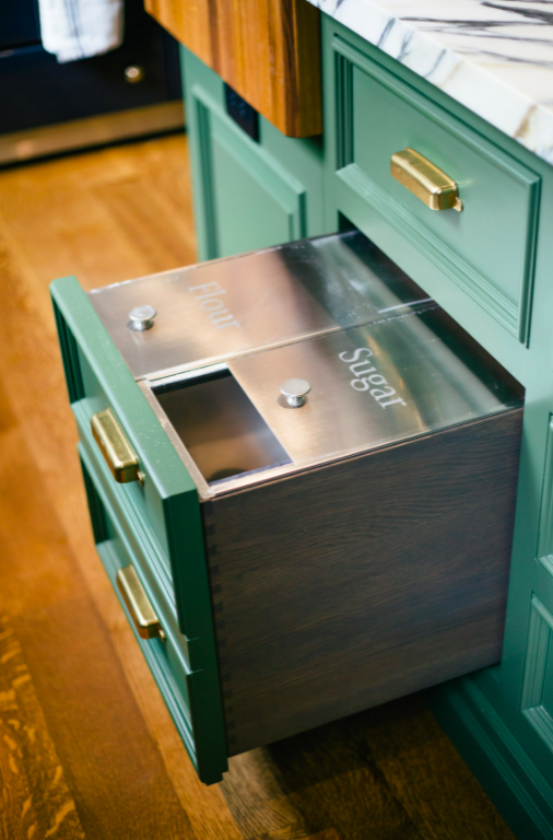 Stainless Steel Flour, Sugar or Grain Drawer Inserts