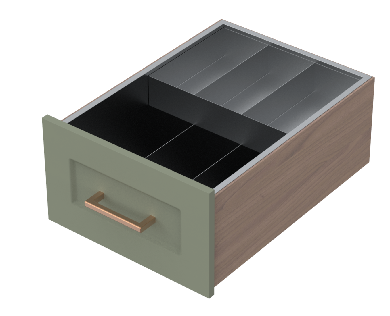 Stainless Steel Two Tier Cutlery Insert