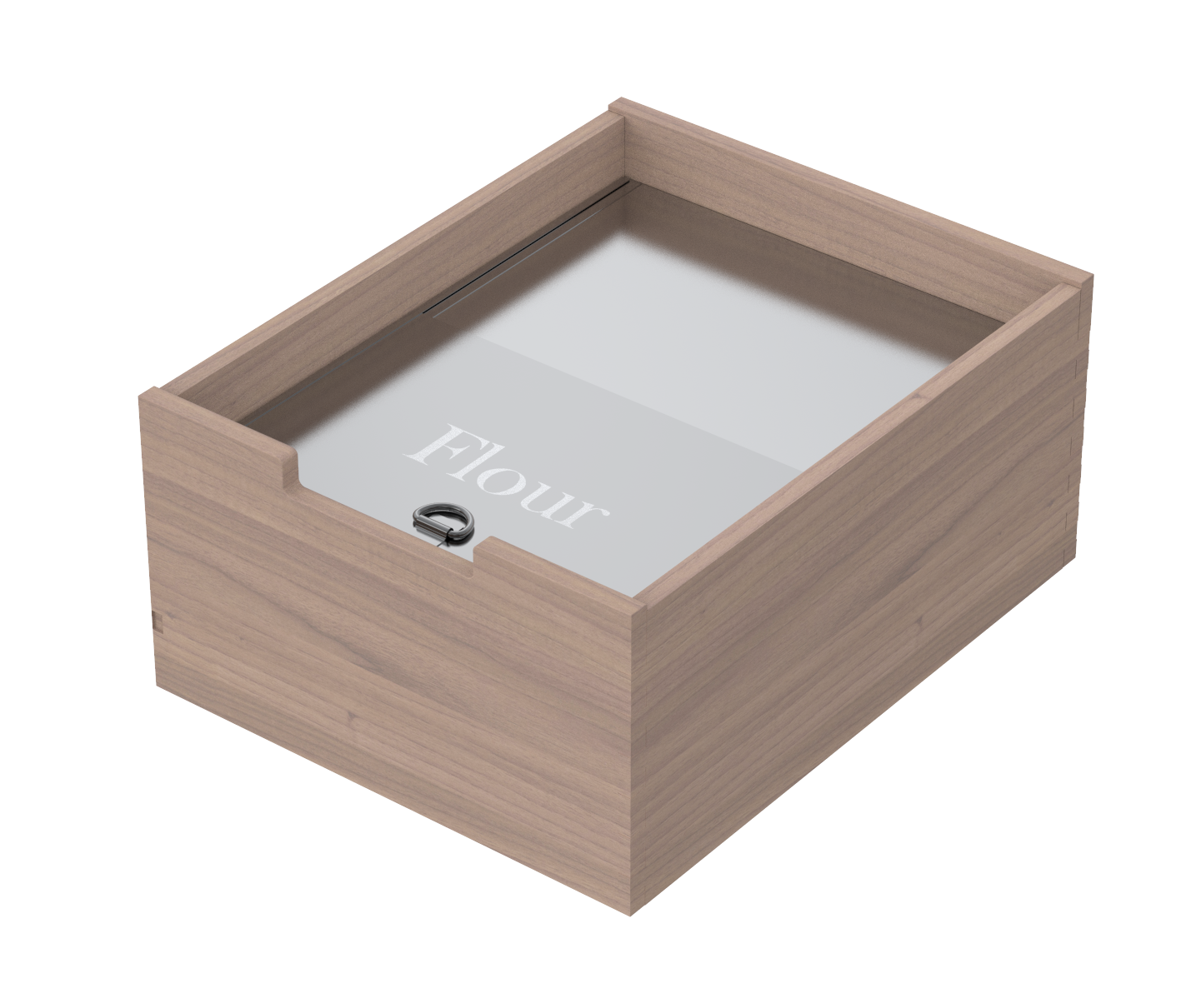 Stainless Steel Flour, Sugar or Grain Drawer Insert (No Flanges)