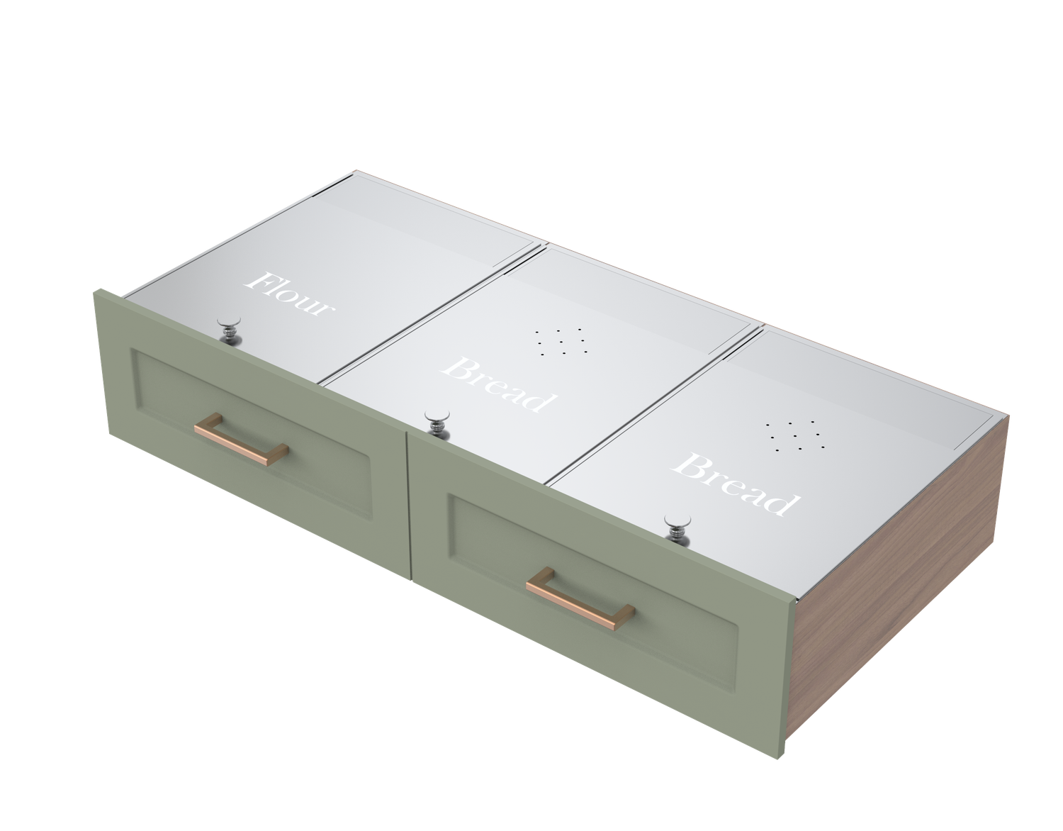 Triple Stainless Steel Storage Insert