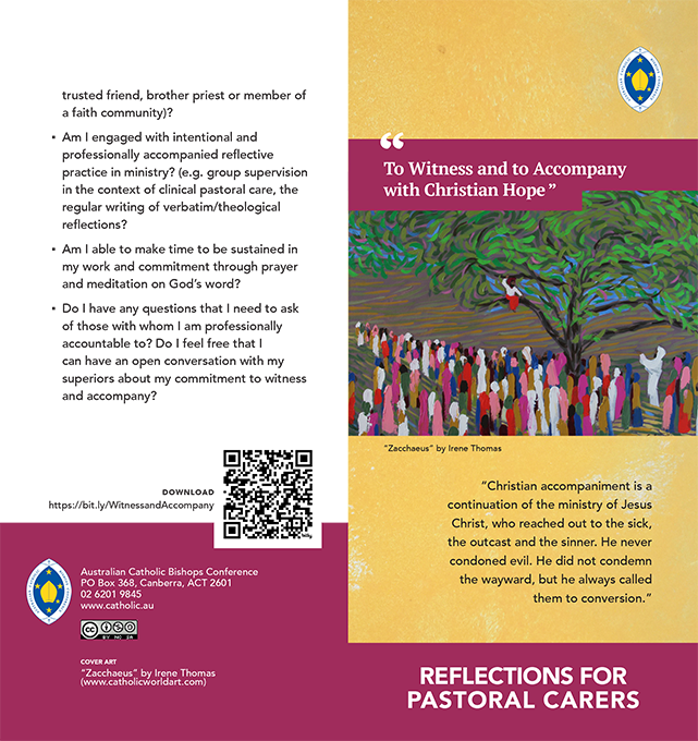 Reflections for Pastoral Carers  (download)