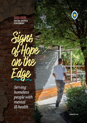 Social Justice Statement 2025-2026 – Signs of Hope on the Edge: Serving Homeless People with Mental Ill-Health (Prayer Card) (Bundle of 10)