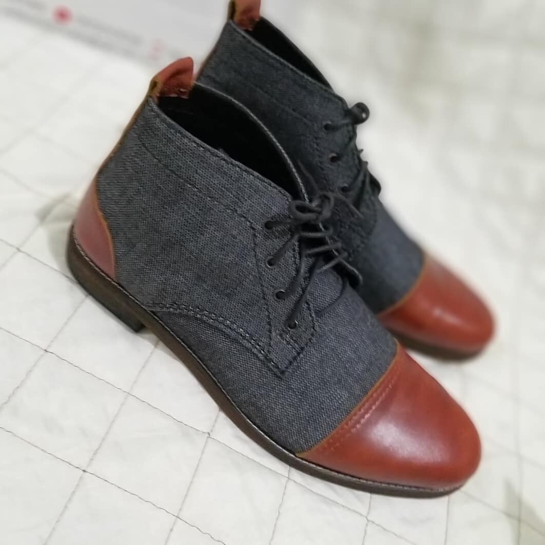 Dosty Jeans Boot with brown fore