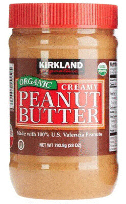 Nut Spread, Kirkland® Creamy Organic Peanut Butter (28 oz Jar)