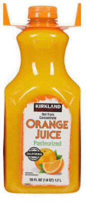 Juice Drink, Costco® Orange Juice with No Pulp (Costco Size 59 oz Bottle)