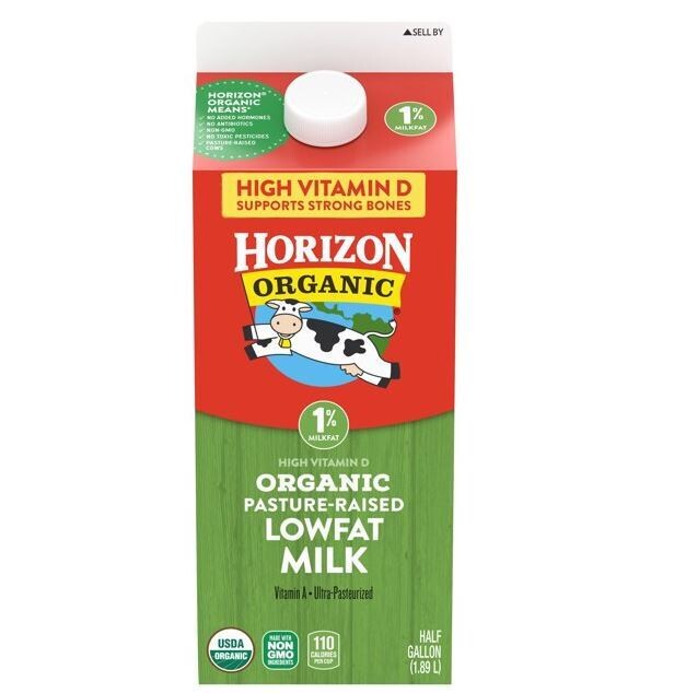 Dairy Milk, Horizon® Organic 1% Low Fat Milk (½ Gallon Carton)