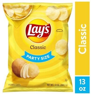 Potato Chips, Lay&#39;s® Classic Potato Chips (Party Size-13 oz Bag)