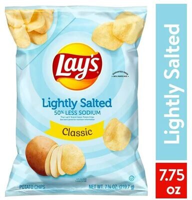 Potato Chips, Lay&#39;s® Lightly Salted Classic Potato Chips (7¾ oz Bag)