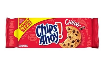 Cookies, Chips Ahoy® Chewy Chocolate Chip Cookies (Family Size-19½ oz Bag)
