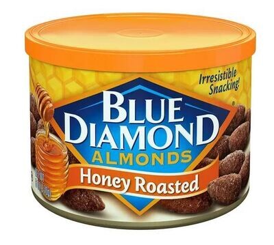 Snack Nuts, Blue Diamond® Honey Roasted Almonds (6 oz Can)