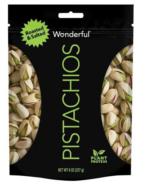 Snack Nuts, Wonderful® Roasted & Salted Pistachio Nuts (8 oz Bag)