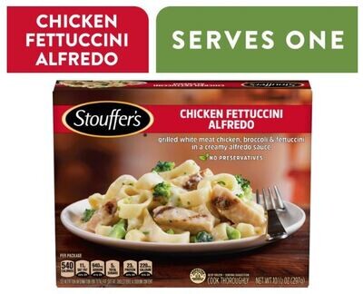 Frozen Chicken Dinner, Stouffer's® Chicken Fettuccini Alfredo (10½ oz Box)