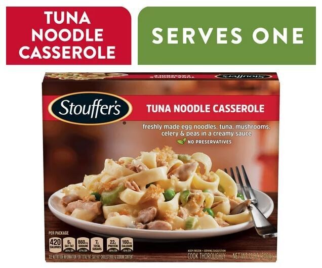 Frozen Casserole Dinner, Stouffer's® Tuna Noodle Casserole (12 oz Box)