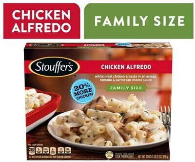 Frozen Chicken Dinner, Stouffer's® Chicken Alfredo (Family Size-31 oz Box)