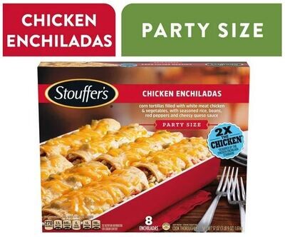 Frozen Mexican Food, Stouffer's® Chicken Enchiladas (Party Size-57 oz Box)