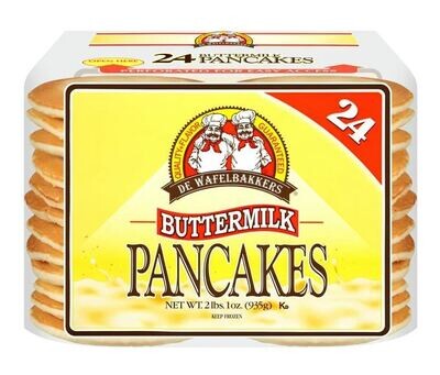Frozen Pancakes, De Wafelbakkers® Buttermilk Pancakes (24 Count, 33 oz Bag)