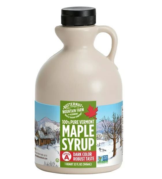 Pancake Syrup, Butternut Mountain Farm® 100% Pure Vermont Maple Syrup (32 oz Jug)