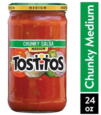 Mexican Food, Tostitos® Medium Chunky Salsa (24 oz Jar)