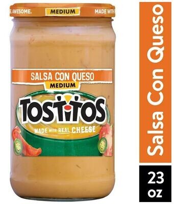 Mexican Food, Tostitos® Medium Salsa Con Queso (23 oz Jar)