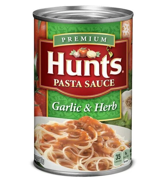 Pasta Sauce, Hunt's® Garlic & Herb Pasta Sauce (24 oz Can)