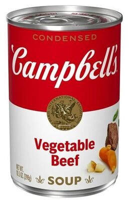 Canned Soup, Campbell&#39;s Condensed® Vegetable Beef Soup (10.5 oz Can)