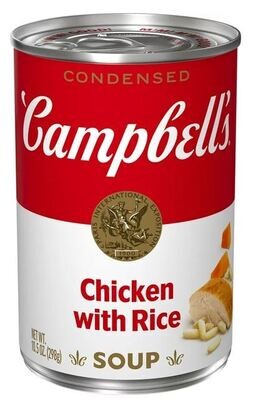 Canned Soup, Campbell's Condensed® Chicken with Rice Soup (10.5 oz Can)