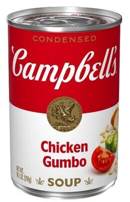 Canned Soup, Campbell's Condensed® Chicken Gumbo Soup (10.5 oz Can)
