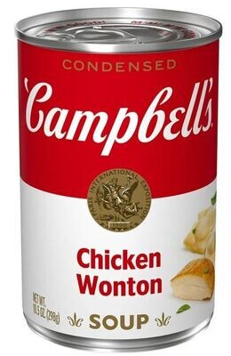 Canned Soup, Campbell's Condensed® Chicken Won Ton Soup (10.5 oz Can)