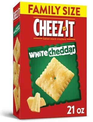 Crackers, Cheez-It® White Cheddar Crackers (Family Size-21 oz Box)