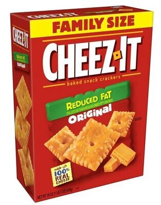 Crackers, Cheez-It® Reduced Fat Crackers (Family Size-21 oz Box)