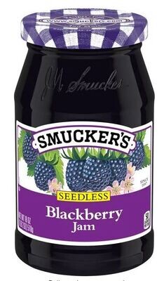 Fruit Spread, Smucker's® Seedless Blackberry Jam (18 oz Jar)