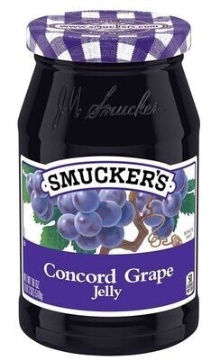 Fruit Spread, Smucker's® Concord Grape Jelly (18 oz Jar)