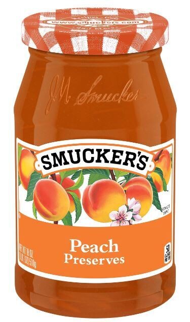 Fruit Spread, Smucker's® Peach Preserves (18 oz Jar)