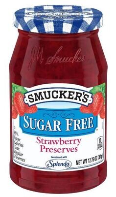 Fruit Spread, Smucker's® Sugar Free Strawberry Preserves with Splenda Brand Sweetener (12.75 oz Jar)