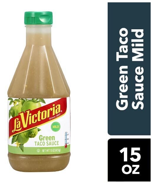 Mexican Food, La Victoria® Green Taco Sauce, Mild (15 Oz Bottle)