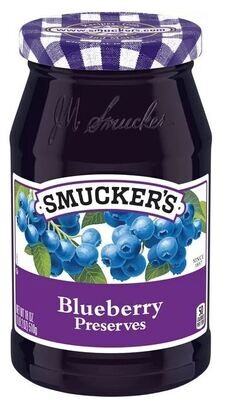 Fruit Spread, Smucker's® Blueberry Preserves (18 oz Jar)