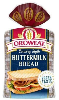 Loaf Bread, Oroweat® Buttermilk Bread (Single 24 oz Bag)