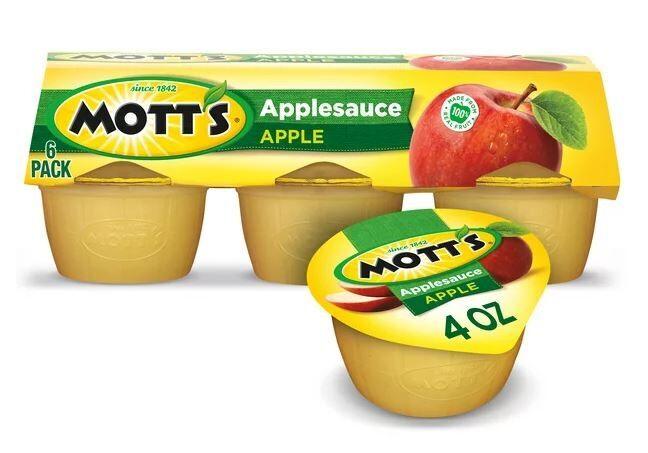Apple Sauce, Mott&#39;s® Original Apple Sauce (6 Cups, 4 oz Cups)