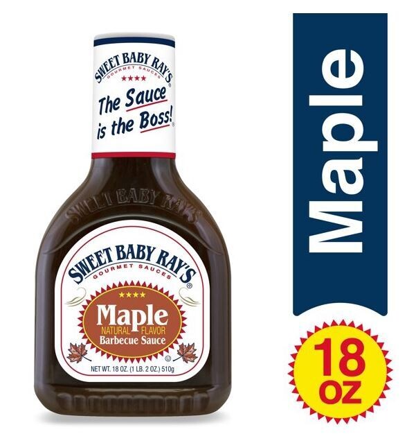 BBQ Sauce, Sweet Baby Ray&#39;s® Maple Barbecue Sauce (18 oz Bottle)