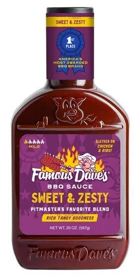 BBQ Sauce, Famous Dave's® Sweet & Zesty BBQ Sauce (20 oz Bottle)