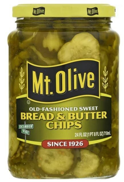 Preserves, Mt Olive® Bread &amp; Butter Pickle Chips (24 oz Jar)