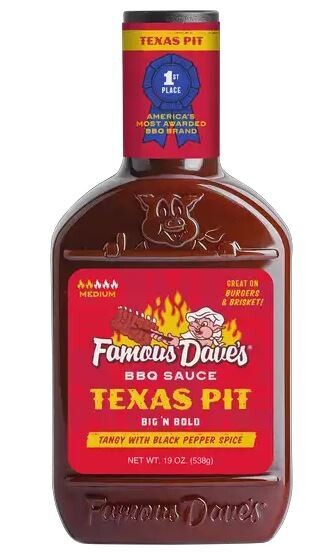 BBQ Sauce, Famous Dave&#39;s® Texas Pit BBQ Sauce (20 oz Bottle)