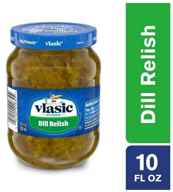 Preserved Pickles, Vlasic® Kosher Dill Pickle Relish (10 oz Jar)